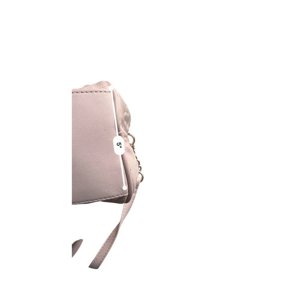 Juicy Couture Fame Satchel Pink Quilted Heart Charm Bag Y2K McBling Pop Coquette